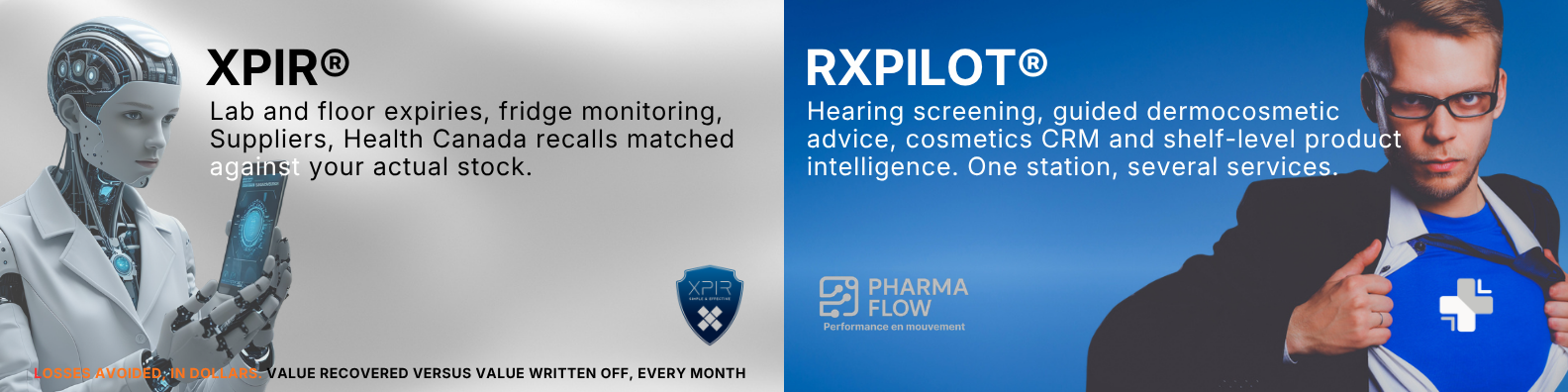Xpir et RxPilot, deux modules de la gamme Pharmaflow